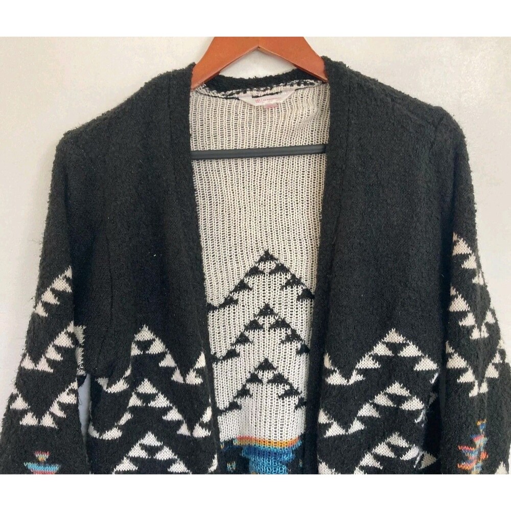 No Boundaries Cardigan Womens L Sweater Boho Native Southwestern Granola Duster - Picture 3 of 9